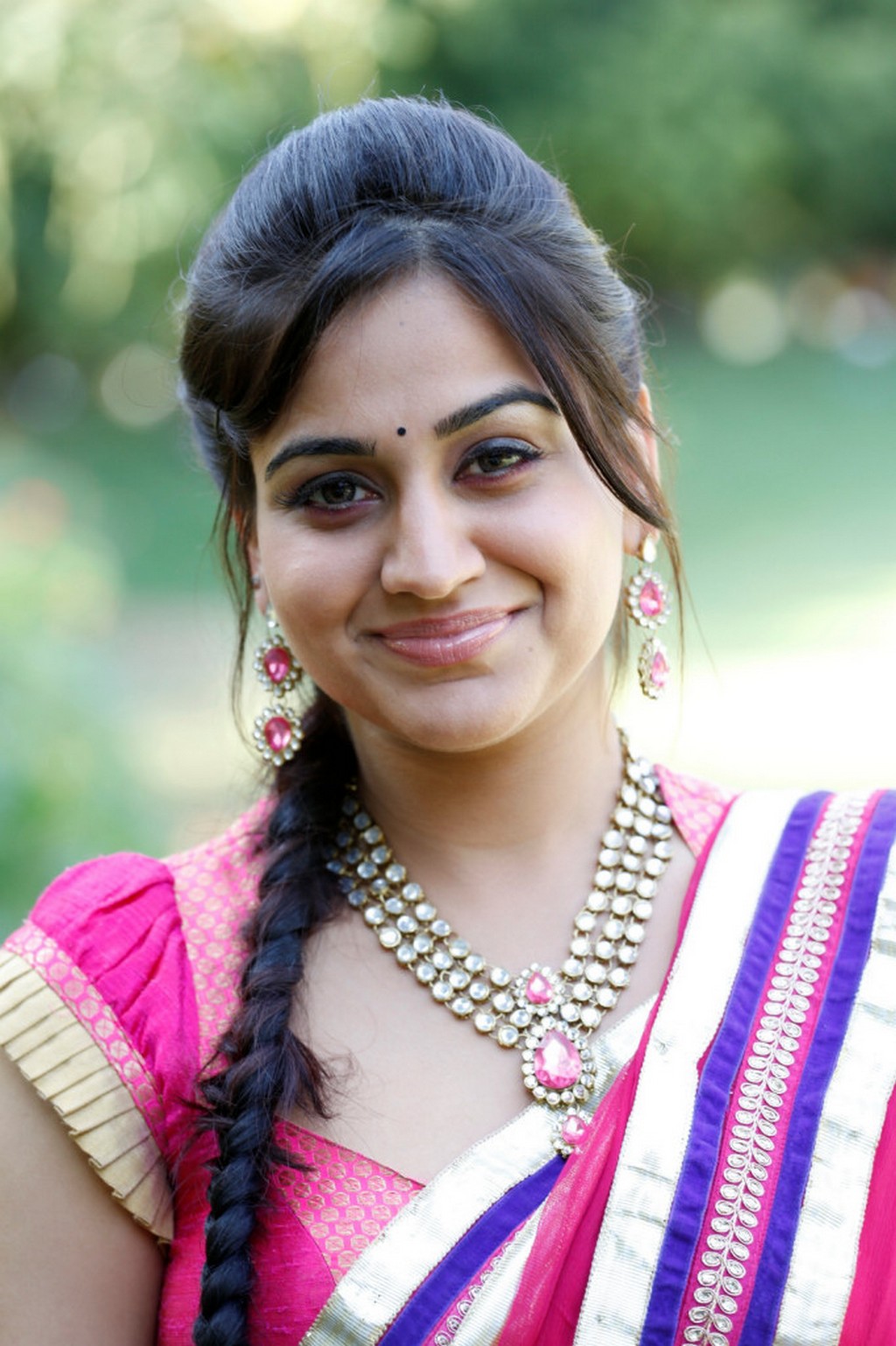 Aksha in Half Saree Photos